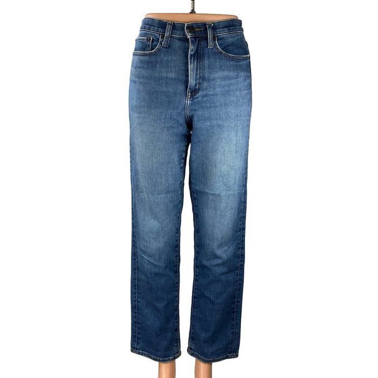 Uniqlo Jeans Women's Blue High Rise Straight Mom Boyfriend Denim Jeans Pants 26