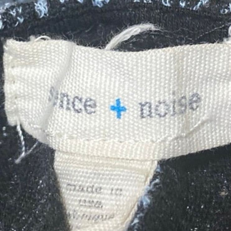 Silence + Noise Black Blue Sleeveless Racerback Mini Tank Bodycon Dress Size S