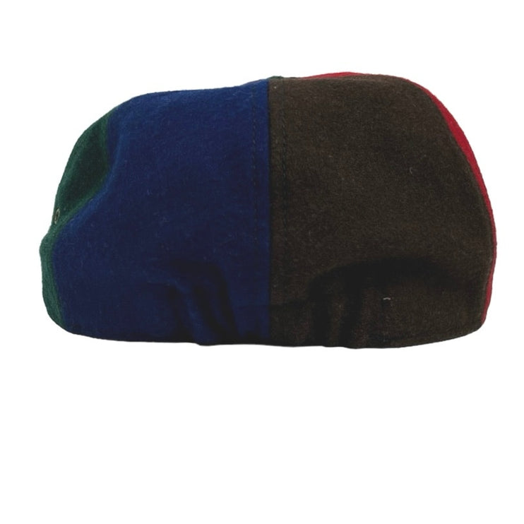 J. CREW Fall Cocktail Mix Wool Blend Colorblock Baseball Cap Hat Size S/M