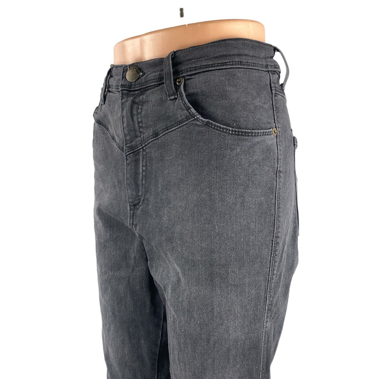 Free People Women's Gray High Rise Slim Fit Skinny Mom Denim Jeans Pants Size 31