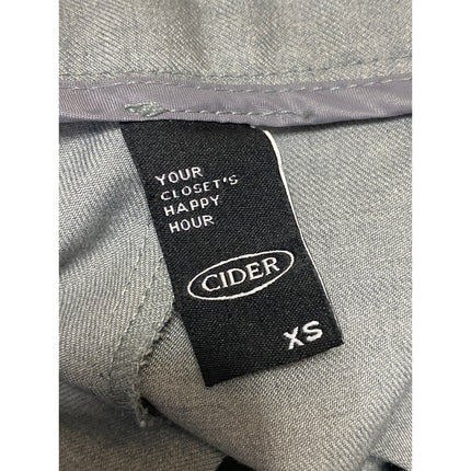 Cider Women's Gray High Rise Baggy Wide Leg Palazzo Trousers Dress Pants Size XS