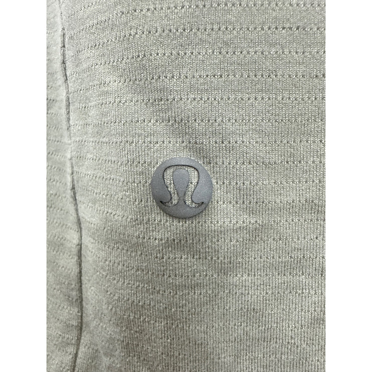Lululemon Men's Gray Short Sleeve Crew Neck Gym Athletic T Shirt Tee Top Size L