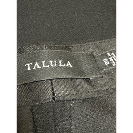 Talula Women's Black Mid Rise Slim Skinny Straight Crop Trousers Pants Size 0