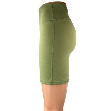 WeWoreWhat Green High Waisted Yoga Workout Running Athletic Biker Shorts Size S