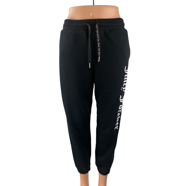 Juicy Couture X Forever 21 Black Graphic Athletic Jogger Trousers Sweat Pants M