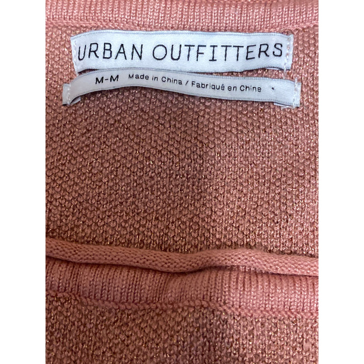 Urban Outfitters Women's Pink Square Neck Sleeveless Slim Crop Cami Tank Top M