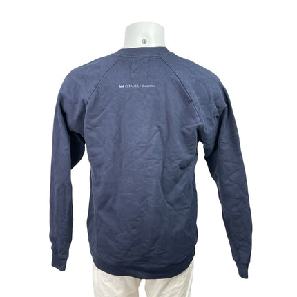 Brook Linen Men's Long Sleeve Logo Crew Neck Casual Sweatshirt Sweater Top Sz M