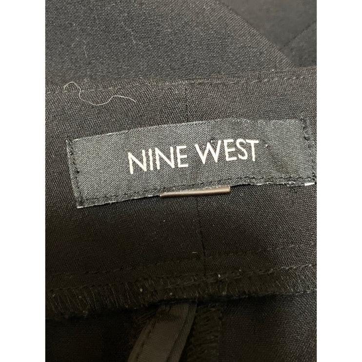 Nine West Women's Black High Waisted Straight Leg Trousers Dress Pants Size XXL