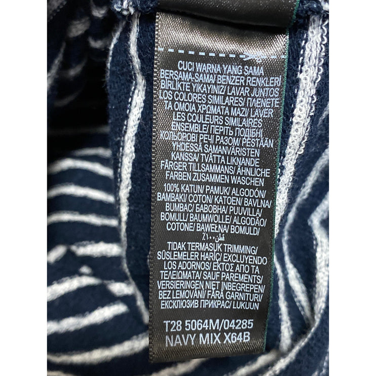 Marks & Spencer Men's Blue Striped Crewneck Long Sleeve Tee T-shirt Top Size L