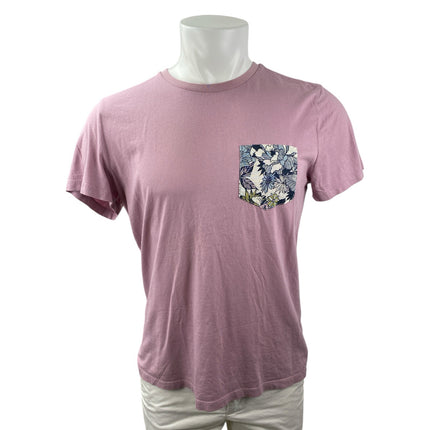 Marine Layer Men's Pink Crewneck Short Sleeve Casual Basic Tee T-shirt Top Sz M