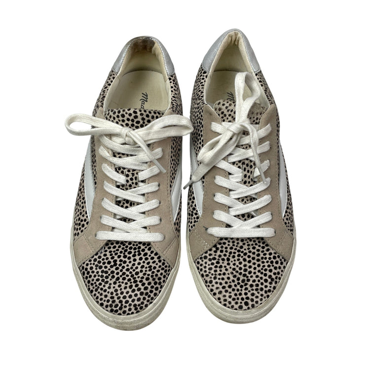 Madewell Sidewalk Unisex Spot Dot Calf Hair Low Top Sneakers Shoes Size W8 M6.5