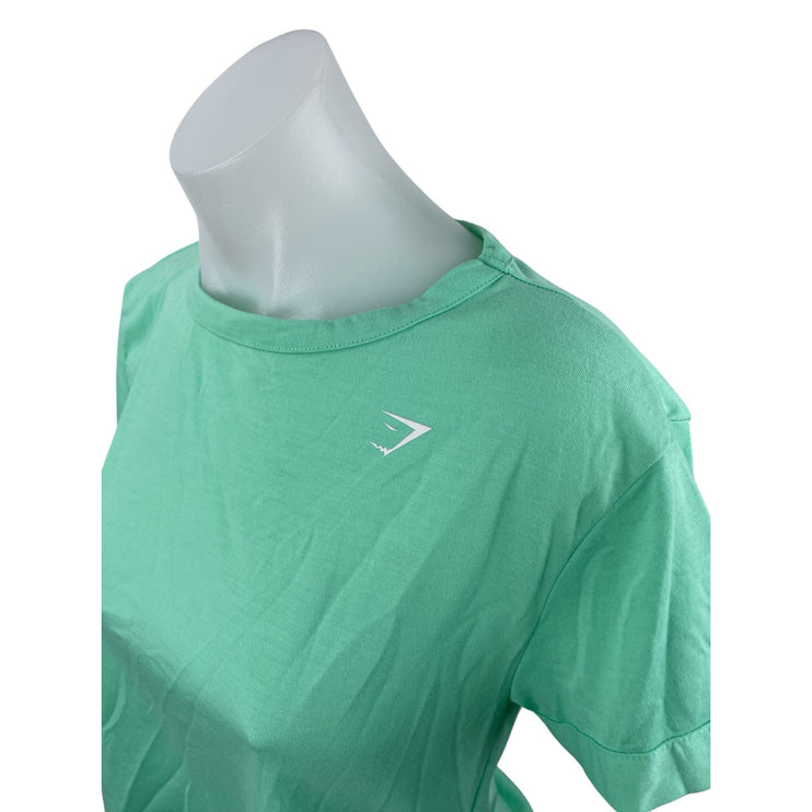 Gymshark Green Short Sleeve Yoga Gym Workout Athletic Activewear T-Shirt Top XS