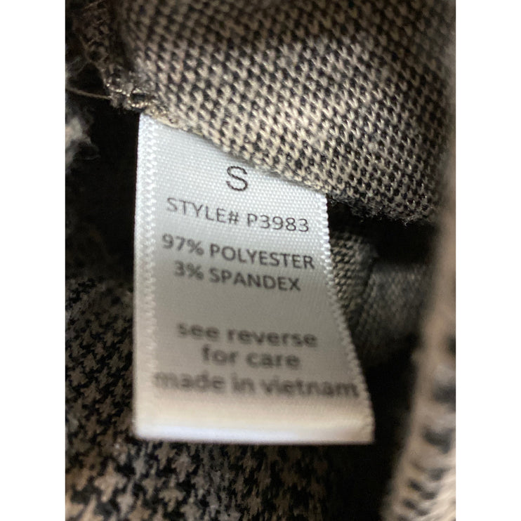 Active USA Women's Plaid Check High Rise Bootcut Flare Trousers Dress Pants Sz S