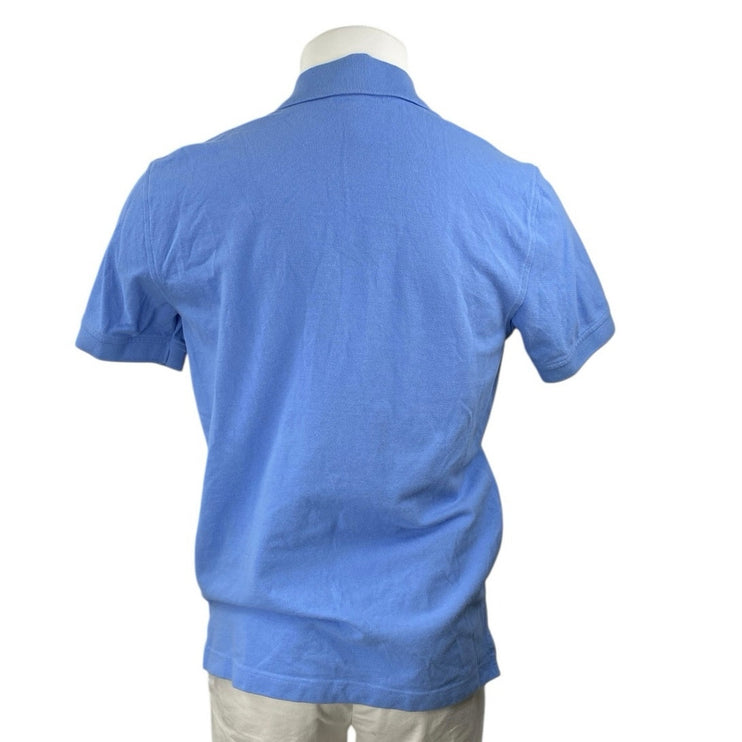 Brooks Brothers Blue Cotton Short Sleeve Slim Fit Performance Polo Shirt Top M