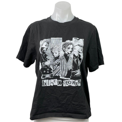 Uniqlo UT AI Yuzawa Black Stones Women Anime Short Sleeve T Shirt Tee Top Size L