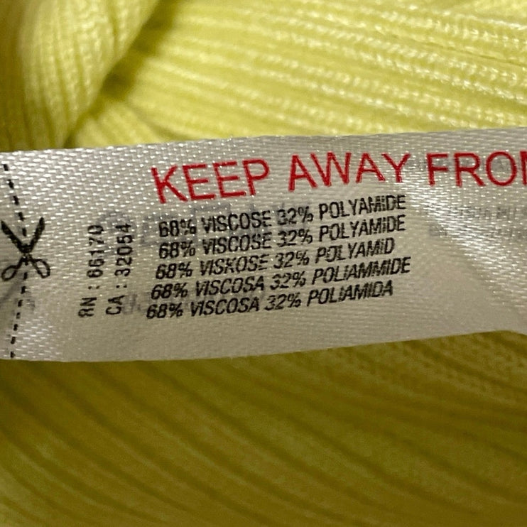 Anthropologie Women's Yellow Ribbed Knit One Shoulder Midi Bodycon Dress Size S