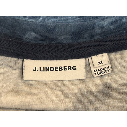 J. Lindeberg Men's Blue Camo Camouflage Short Sleeve Pocket T Shirt Tee Top XL