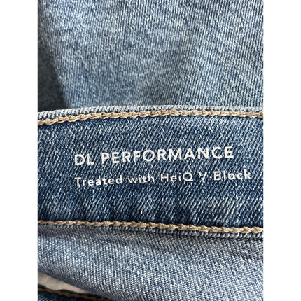 DL1961 Mara Straight Women's Blue Distressed High Waisted Denim Jeans Size 29