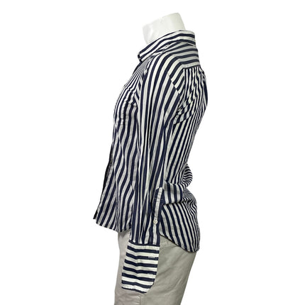 Alex Mill Men's Blue White Striped Pocket Long Sleeve Button Down Shirt Top Sz S