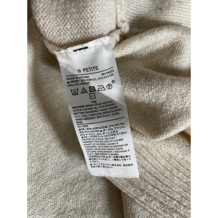 Banana Republic Women's Beige Long Sleeve Turtleneck Knit Sweater Top Size M
