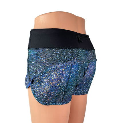 Lululemon Speed Strive Multi Black Yoga Gym Athletic Activewear Running Shorts 2