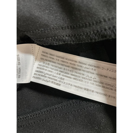 Abercrombie & Fitch 90s Straight Ultra High Rise Black Faux Leather Trousers 2