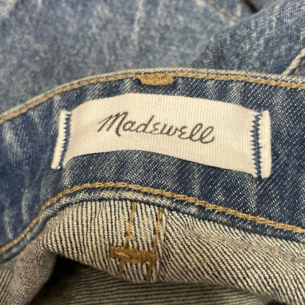 Madewell The Curvy Longline Straight Blue Medium Wash Denim Jeans Size 30T