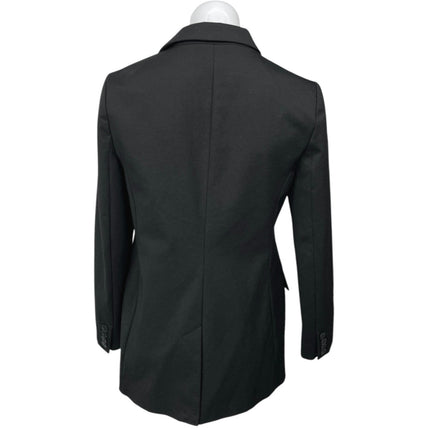 GAP Women's Black Double Breasted Long Sleeve Notch Collar Blazer Coat Jacket 4
