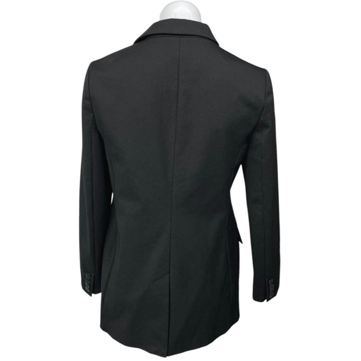 GAP Women's Black Double Breasted Long Sleeve Notch Collar Blazer Coat Jacket 4