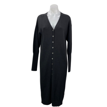 Aritzia Wilfred Utopia 100% Merino Wool Black Long Sleeves Sweater Dress Size XS