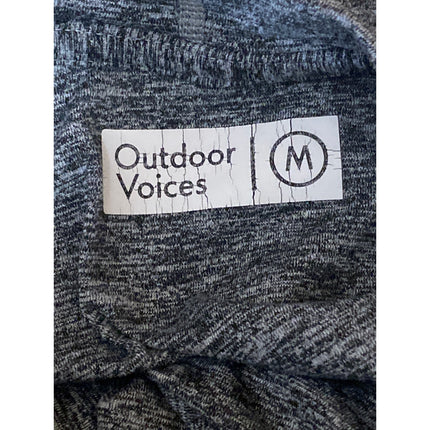 Outdoor Voices Women's Black Heather Hoodie Hooded Long Sleeve Athletic Top Sz M