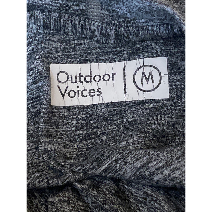Outdoor Voices Women's Black Heather Hoodie Hooded Long Sleeve Athletic Top Sz M