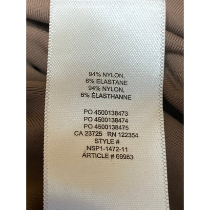 Aritzia Babaton Tan Sleeveless Square Neck Thong Cami Tank Bodysuit Top Size M