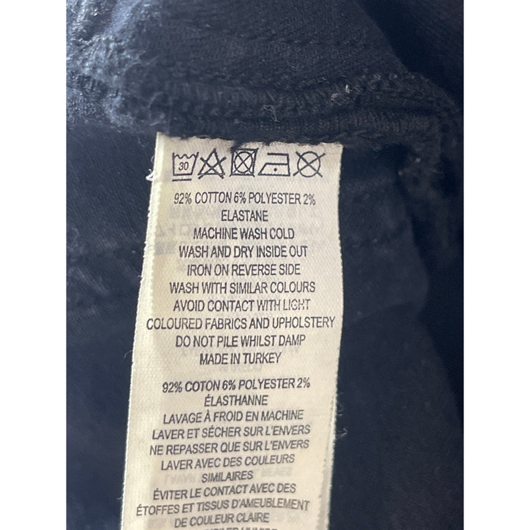 French Connection Women's Black High Waisted Slim Fit Skiiny Denim Jeans Pants 4