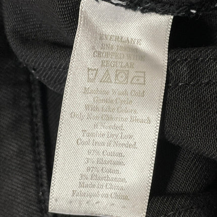 Everlane Women's Black High Waisted Cropped Wide Leg Baggy Denim Jeans Size 8