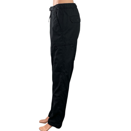 Uniqlo Heat Tech Unisex Black High Rise Chino Khaki Straight Trousers Pants S