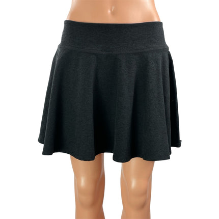 Beyond Yoga Women's Black Knit Athletic A-line Mini Short Skort Skirt Sz L/G/G