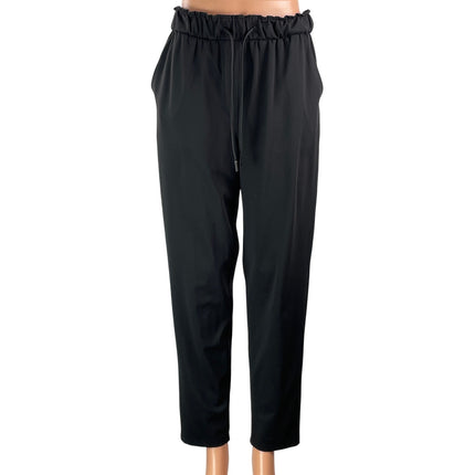 Lululemon Keep Moving 7/8 Black Women's High Rise Drawstring Trouser Pants Sz S