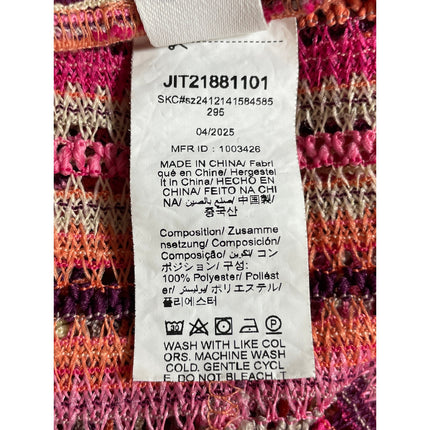 Missguided Multicolor Stripe Crochet High Rise Maxi Pencil Bodycon Skirt Size XS