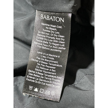 Aritzia Babaton Women's Black Down Hoodie Long Sleeve Puffer Coat Jacket Size S