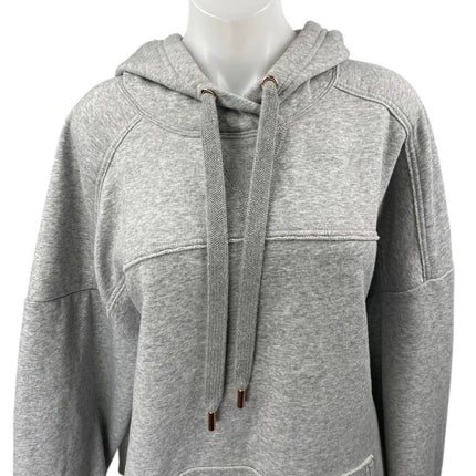 Savage Women's Gray Long Sleeve Oversized Hooded Hoodie Sweatshirt Sweater Top M