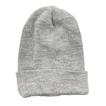 Carhartt Women's Gray Rib Knit Cuffed Snow Winter Bonnet Beanie Hat One Size