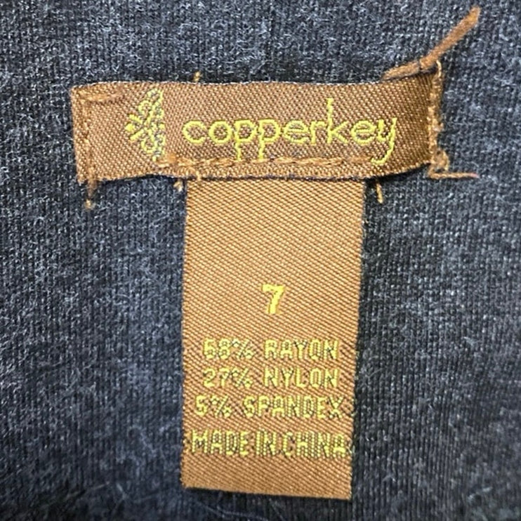 Copper Key Gray Mid Rise Skinny Activewear Fitness Workout Yoga Leggings Pants 7