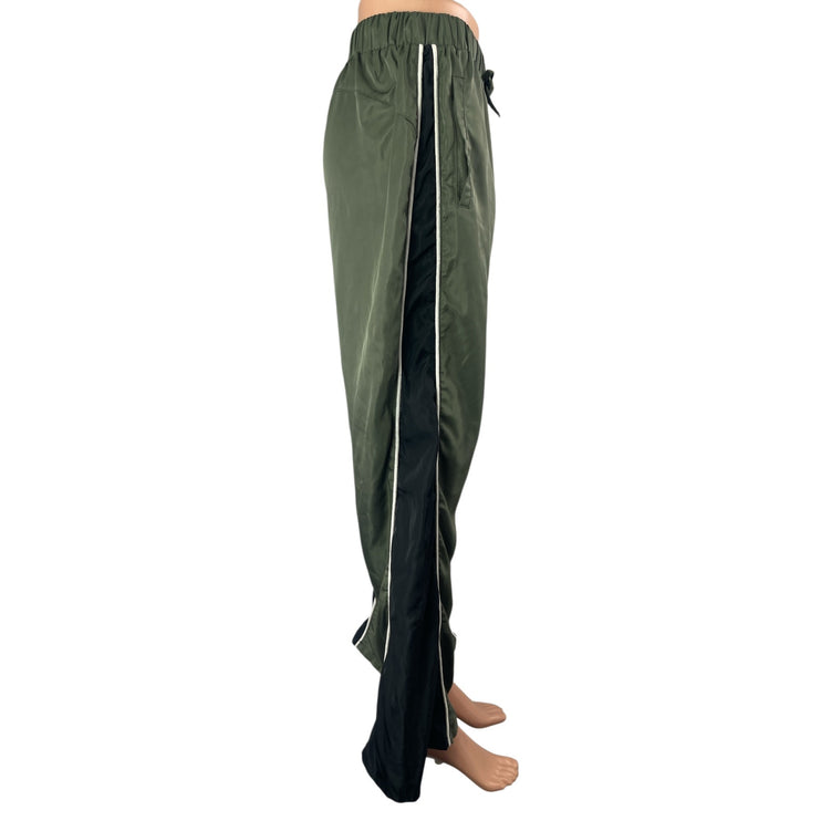 Fashion Nova Rebecca Green Colorblock Baggy Trousers Windbreaker Track Pants S