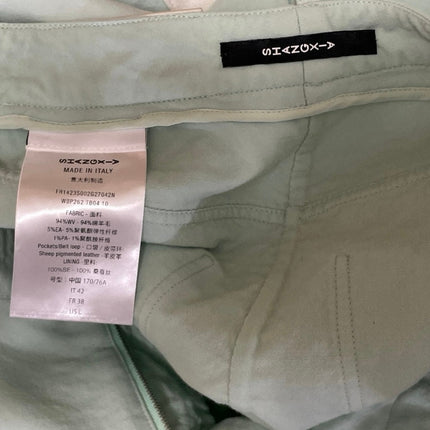 Shang Xia Mint Green Wool Long Sleeves Luxury Shirt & Trousers Pants Set Size L