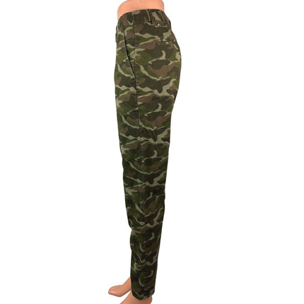 Gap Women's Straight Broken in Khakis Camouflage Army Military Pants Size M