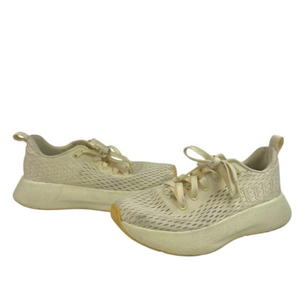 Nobull Journey Unisex Gray Cream Lace Up Athletic Running Sneakers Shoes M6.5/W8