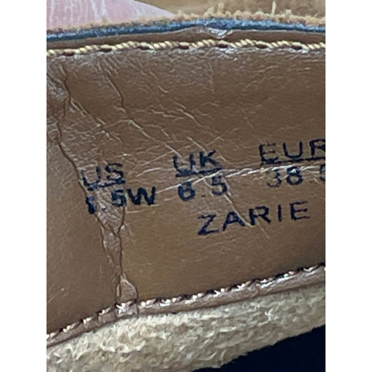 Naturalizer Zarie Women's Brown Suede Almond Toe Block Heels Ankle Boots Sz 8.5