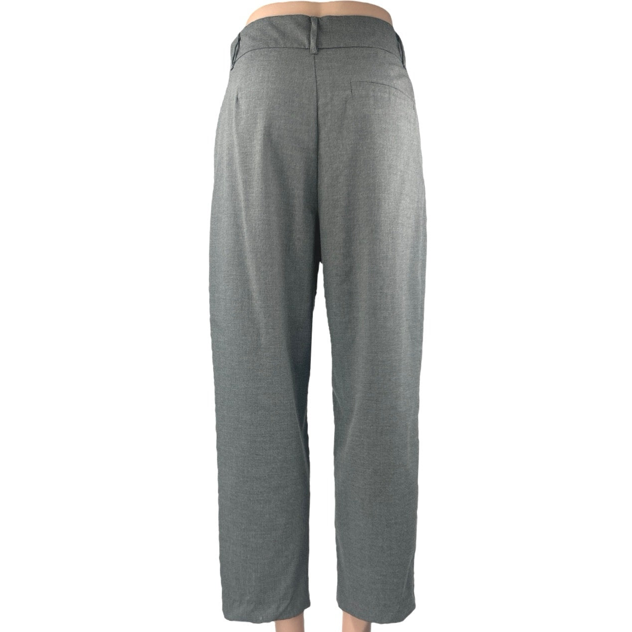 Zara Women's Gray Straight Leg High Waisted Pleated Trousers Dress Pants Size XS Zara Women's Gray Straight Leg High Waisted Pleated Trousers Dress Pants Size XS