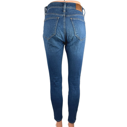 Madewell Roadtripper Blue Denim 10" High Rise Skinny Medium Wash Jeans Pants 26